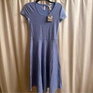 Matilda Jane Light Blue Striped Midi Dress